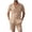 Khaki, variant on Letdown Men's Summer Beach Outfits 2 Piece Short Sleeve Shirts and Shorts Vacation Texture Linen Sets for Men Casual Button Down Shirt Beach Wedding Attire