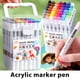 thumbnail image 5 of Marcador acrílico de oficina y papelería para estudiantes, niños, gran capacidad, lavable, no permeable, acuarela, arte, 24 colores apilables, 240 ml., 5 of 9