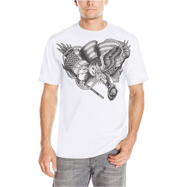 Metal Mulisha - Camiseta gráfica para hombre, color blanco, talla mediana Metal Mulisha Camiseta gráfica