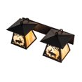 thumbnail image 7 of MEYDA 100846 24 in. W Moose At Dawn 2 Light Wall Sconce, 7 of 7
