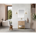 thumbnail image 3 of Vinnova Alistair 24" White Grain Stone Top Vanity in Oak w/o Mirror, 3 of 14