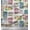 Dusty Teal Green, variant on Soimoi Green Moss Georgette Fabric Floral & Insect Patchwork Printed Fabric 1 Yard 42 Inch Wide