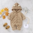 thumbnail image 2 of Kiplyki Flash Toddler Pants Newborn Girls Boys Winter Warm Knit Outwear Sweater Hooded Romper Jumpsuit, 2 of 8