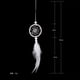 thumbnail image 3 of Dream Catcher Car Mini Pure White Feather Wind Chimes Decoración para colgar en la pared, 3 of 4