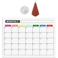 thumbnail image 1 of 1 juego de pizarra magnética para agenda semanal, pizarra magnética de plástico para refrigerador., 1 of 6