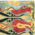 thumbnail image 5 of SAFAVIEH Ikat Betty Southwestern Wool Area Rug, Blue/Green, 6' x 6' Square, 5 of 6