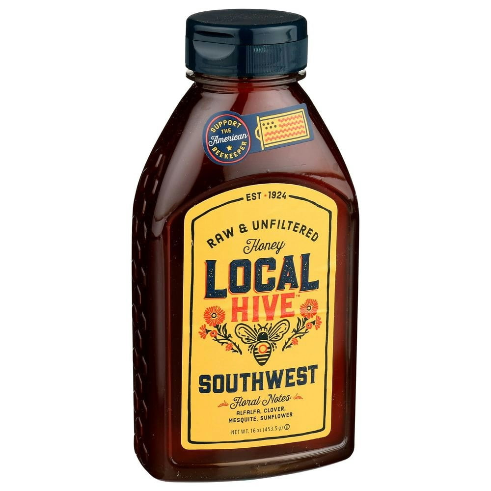 Local Hive Raw and Unfiltered Southwest Honey (Pack of 6)