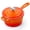Oranger, variant on Walchoice 1QT Sauce Pan, Enameled Cast Iron Saucepan Dutch Oven Pot with Lid, 1 Quart Small Cooking Sauce Pot, Nonstick & Oven Safe - Orange