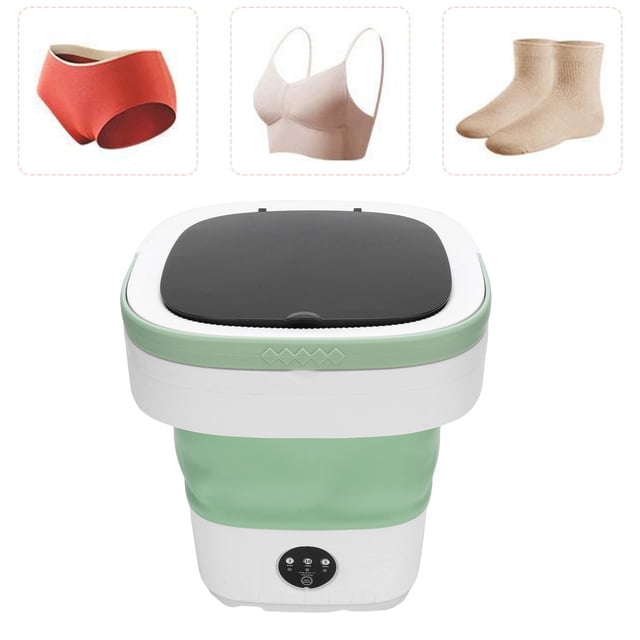 Portable Mini Washing Machine, 12L Foldable Laundry Mini Washer, Deeply Cleans Small Laundry Items, Socks Underwear Baby Clothes