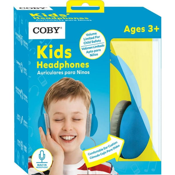 Coby Wired Kids Headphones Lightweight Earphones with Microphone