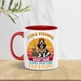 thumbnail image 3 of I Like Fishing, and My Basset Hound, and Maybe 3 People. Happy Father's Day 11oz Accent Two-tone Mug Bassets Dog Breed Lovers Gifts Idea Coffee Tea Cup - 00004, 3 of 5