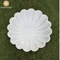 thumbnail image 2 of Swadeshi Blessings HandCrafted Marble Large Decorative Bowl | White Decorative Bowls for Home Decor | Ruffle Bowl | Scalloped Bowl | Fluted Bowl | Key/Fruit Bowl | Organic Modern Decor Bowl, 8 Inch, 2 of 9