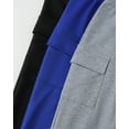 thumbnail image 6 of Toddler Boys Clothes Boys Pants Kids 3-Pack Joggers Toddler Cargo Casual Elastic Waist Pants for Boys 3T 4T 5T Size 6 7 Black Gray Blue, 6 of 7