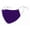 Dark Purple, variant on ADULTS Face Mask 3 Layers 100% Cotton Washable Reusable Adjustable Ear Loops. Unisex