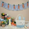 thumbnail image 4 of Woven Baskets for Storage, Furenl Easter Basket with Handles Round Rustic Cotton Handles Perfect for Easter Egg Hunts, Picnics and Storage, 1*Rabbit Cotton Rope Storage Basket, 4 of 6