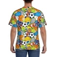 thumbnail image 3 of Bixox Men's Various Balls Printed Short Sleeve Skinny Athletic T-Shirt, 3 of 6