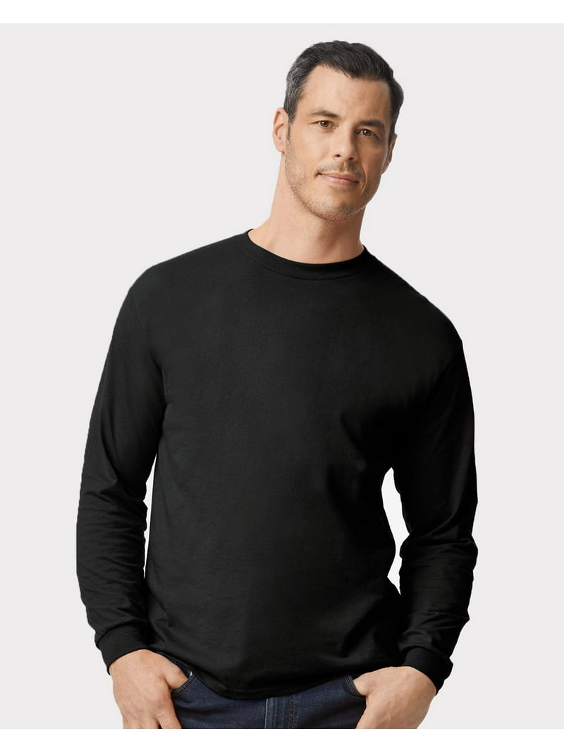 Adult 5.5 oz., 50/50 Long-Sleeve T-Shirt - ASH GREY - M - Walmart.com