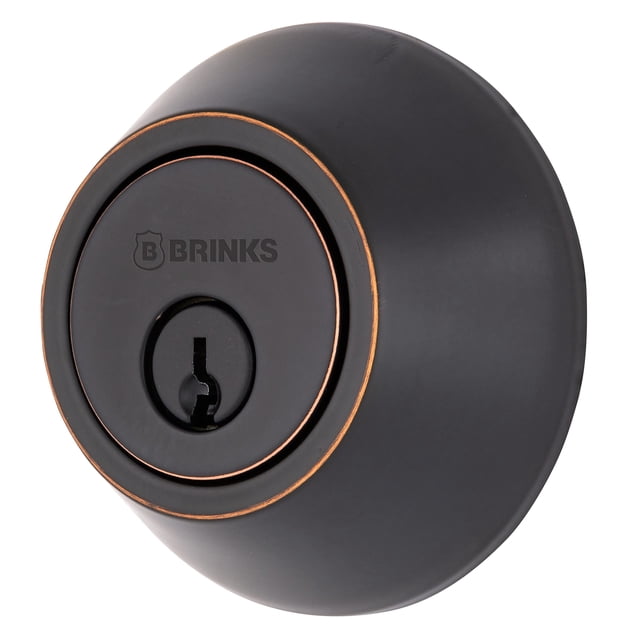BRINKS - Cerrojo transicional de un solo cilindro - Construido para una rigurosa protección residencial con seguridad ANSI Grado 2