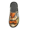 thumbnail image 3 of Plush rubber slippers soft gauze slippers with waterproof and wear -resistant shoes Angry Orange Squirrel, 3 of 8