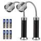 thumbnail image 1 of Luz de parrilla de 2 piezas, lámpara de parrilla magnética iluminación de parrilla en ambos lados, juego de luces de barbacoa de 9 LED luces de parrilla al aire libre accesorios de parrilla de barbacoa, funciona con batería, ángulo de rotación de 360 grados Zhivalor OTTO-HR-1184, 1 of 8