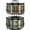 Black, variant on Kamenstein Prefilled 16-Jar Gold Wire 2-Tier Revolving Filled Countertop Spice Rack & Organizer, Rotating Spice Rack with Filled Jars, Space-Saving Kitchen Counter Organizer