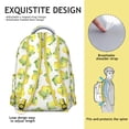 thumbnail image 5 of Lemon Citrus Backpack - Stylish School Bookbag for Teens & College Students, Spacious Rucksack with Laptop Compartment, Lightweight Durable Everyday Bag for High School & University, Perfect Gift, 5 of 6