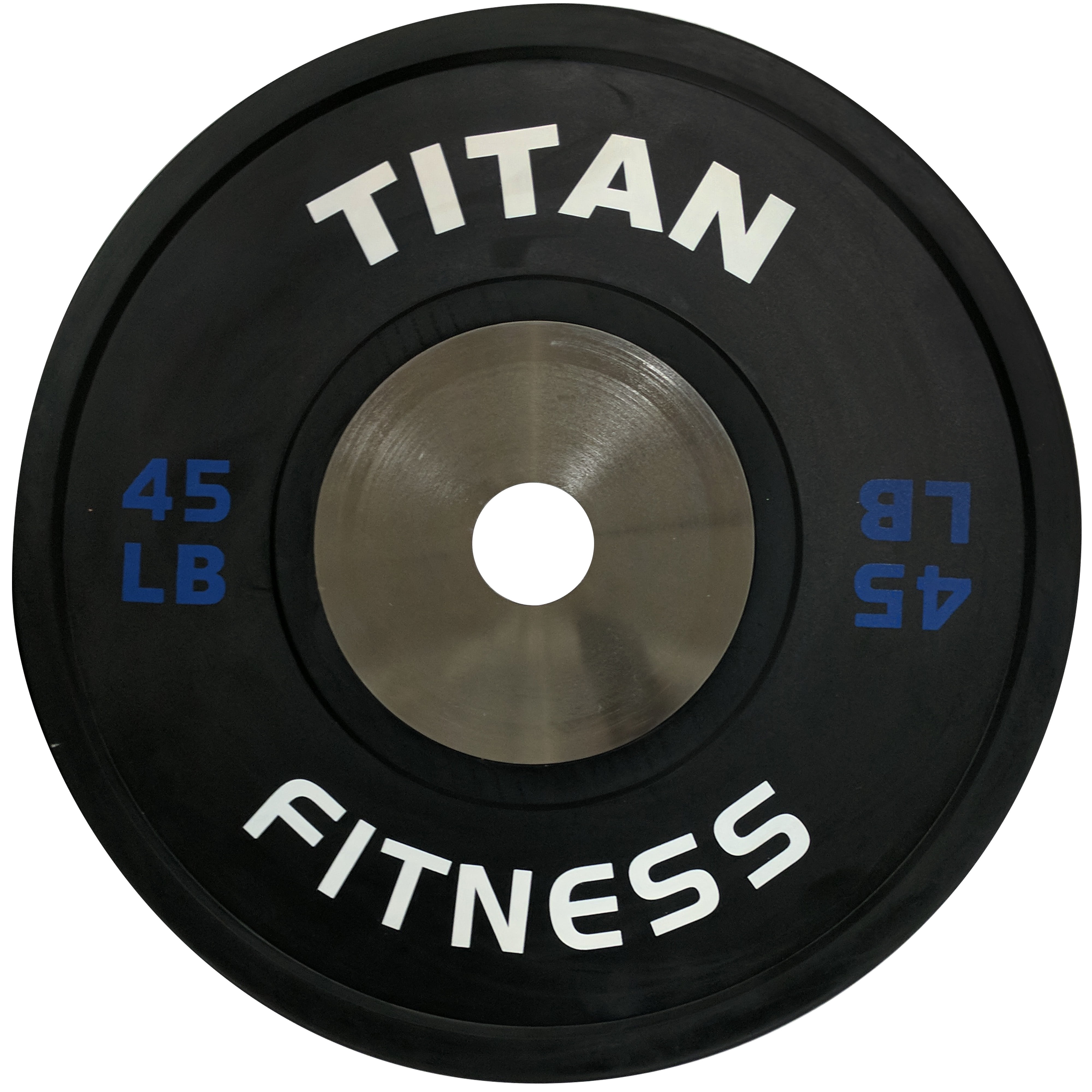 Single Titan Elite Olympic Bumper Plates 45 LB Black Blue Walmart single-titan-elite-olympic-bumper-plates-45-lb-black-blue-walmart