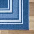 thumbnail image 5 of Beverly Rug Indoor Bordered Area Rugs, Non Slip Rubber Backing Modern Living Room Area Rug, Blue, 8' x 10', 5 of 6