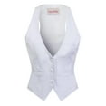 thumbnail image 1 of Made by Olivia Women's Dressy Casual Versatile Racerback Vest Three Button Tuxedo Suit Waistcoat, 1 of 4