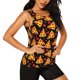 thumbnail image 2 of Balery Cartoon Pizza Camiseta sin mangas estampada ligera para mujer, tops de entrenamiento sin mangas, camisetas de yoga transpirables de secado rápido.-Small, 2 of 7