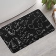 thumbnail image 2 of Math Equations Colorful Science Black Pattern Bathroom Rugs Mat,Non Slip Microfiber Bathroom Rug,Rubber Backing,Soft Bathroom Mats for Bathroom Floor,Tub and Shower,17x30in(43x75cm), 2 of 5