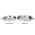 thumbnail image 3 of DecMode 14", 12"W Silver Plastic Mirrored Tray, 2-Pieces, 3 of 6