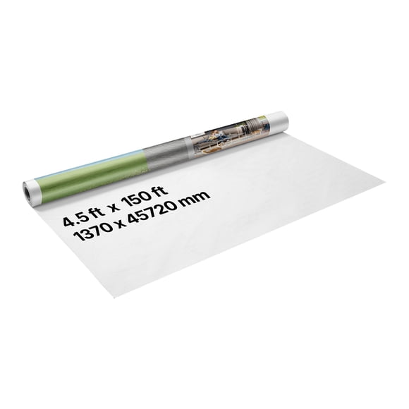 VEVOR House Wrap, 4.5 x 150 ft, 0.13 mm Thick Vapor Barrier, Heavy Duty Plastic Sheeting for Tear-resistant, Drop Cloth Vapor Barrier Covering for Residential & Commercial Construction, White