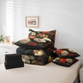 thumbnail image 6 of Homewish Teenagers Adults Retro Chic Floral Bedding Comforter Set 7-Piece,Vintage Aesthetic King Bedding Sets,Exotic Style Ultra Soft Bed Sheets,Breathable Home Decor,Reversible, 6 of 8