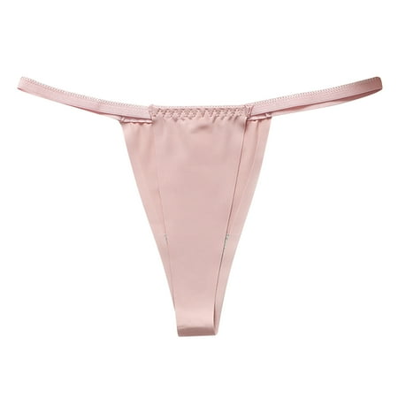 Ndbuld Women s Panties Lace Seamless Low Waisted Ladies Thongs Physiological Underpants Clearance Under $5 Rose Gold S