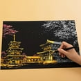 thumbnail image 7 of ABPWLY Toys Colorful City Scratch Art Paper Night Scene Drawing Kit for Adults Kids Stress Relief Holiday Gift Toys for Girls, 7 of 7