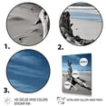 thumbnail image 3 of Designart "Driftwood on the Beach II" Nautical & Beach Floater Framed Canvas Art Print, 3 of 7