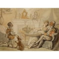 thumbnail image 3 of Thomas Rowlandson 14x11 Black Modern Framed Museum Art Print Titled - The Tea Party, 3 of 5
