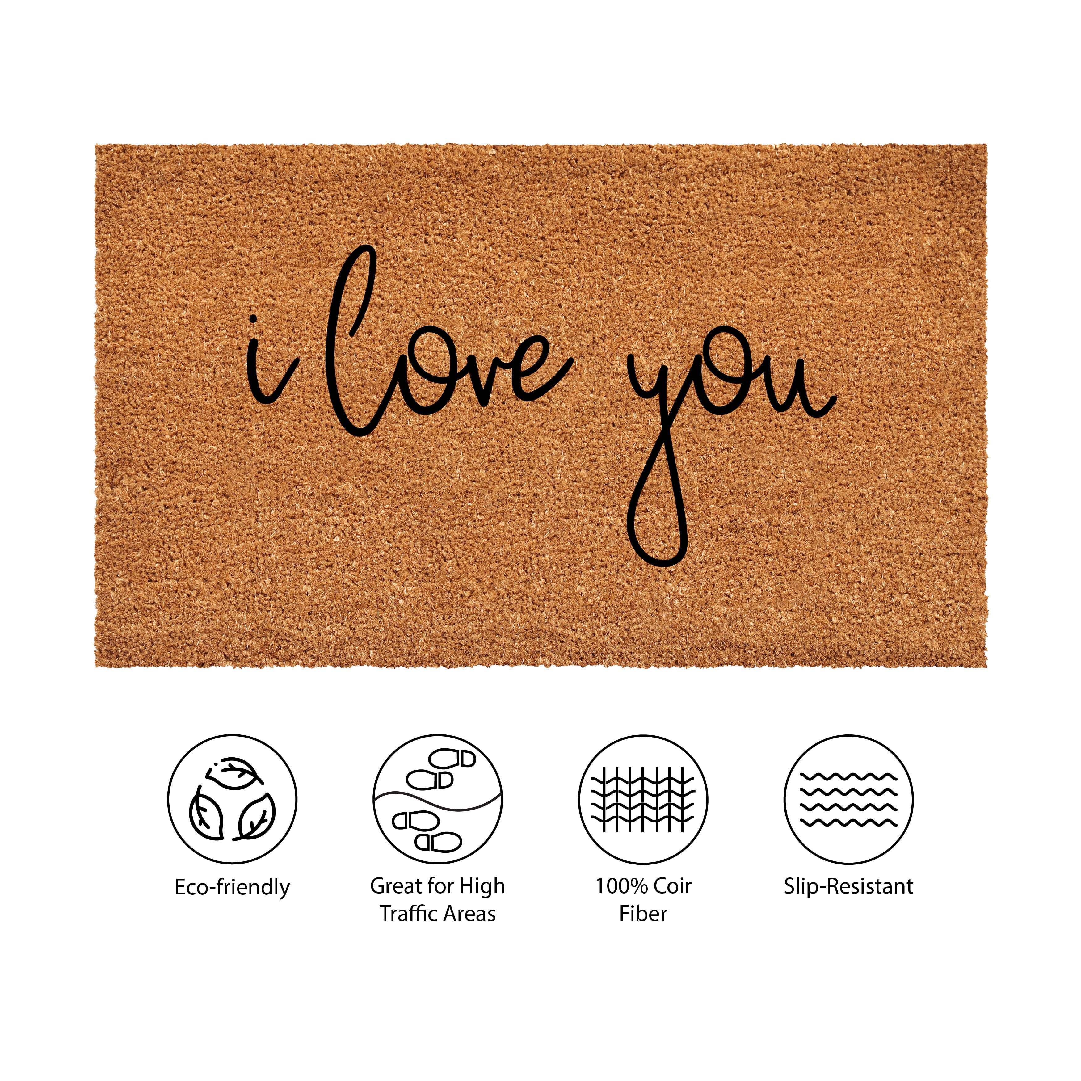 Calloway Mills 108593048 I Love You Doormat, 30" x 48"