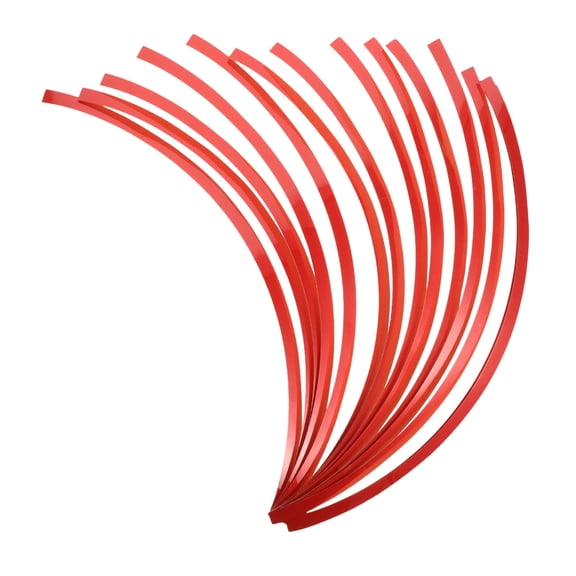 DEEPCRAFF Red Pet Reflective Wheel Hub Stickers for Car and Motorcycle Decoration