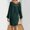 *Green, variant on ClodeEU Womens Long Sleeve V Neck Sweater Dress ,Back With Bow Elegant Guest Knitted Dress Blue,Womens Plus S