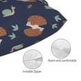 thumbnail image 3 of Fotbe Hedgehog And Snail Funda de Almohada Decorativa Estilo Occidental, Lujo en Algodón, Fundas para Almohadas King, Cojín Estampado para Decoración del Hogar-14"x20", 3 of 6