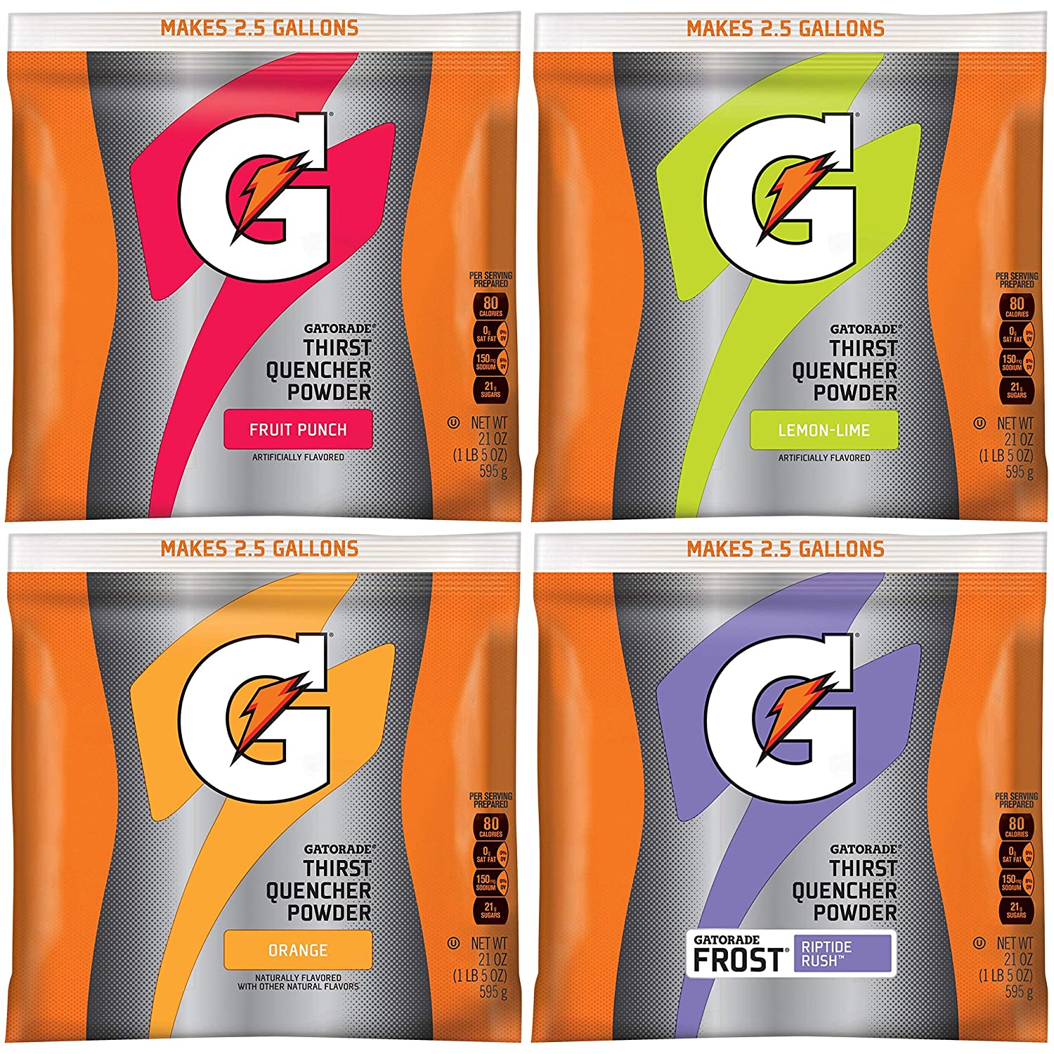 Gatorade 3944 Powder Variety Pack (LemonLime, Orange, Fruit Punch