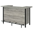 thumbnail image 4 of Bellemore Freestanding Home Bar Wine Cabinet Grey Driftwood, 4 of 11