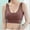 Brown, variant on Lovskoo Sports Bras For Women - High Impact Seamless Support Bra Non Padded Tank Top Bra For Yoga Gym Workout Fitness Black