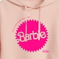 thumbnail image 3 of Barbie The Movie - Mattel Barbie Burst - Juniors Cropped Pullover Hoodie, 3 of 5
