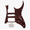 Red Tortoise, variant on LOOKSEVEN 10-Hole 4-Ply HSH Pickguard Scratch Plate with Screw for Ibanez JEM RG550 Guitar-White Pearl