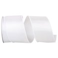 thumbnail image 1 of Reliant Ribbon 92575W-030-40F 2.5 in. Satin Value Wired Edge Ribbon, White - 10 Yards, 1 of 1