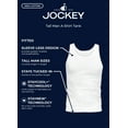 thumbnail image 5 of Jockey Men's 100% Cotton Tall Man A-Shirt Tank - 3 Pack, 5 of 5