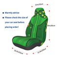 thumbnail image 3 of Wukai St Patrick's day Full Set Car Seat Covers with Soft Padding Universal Auto Front Seats Protector and Cushion Mat, 3 of 5